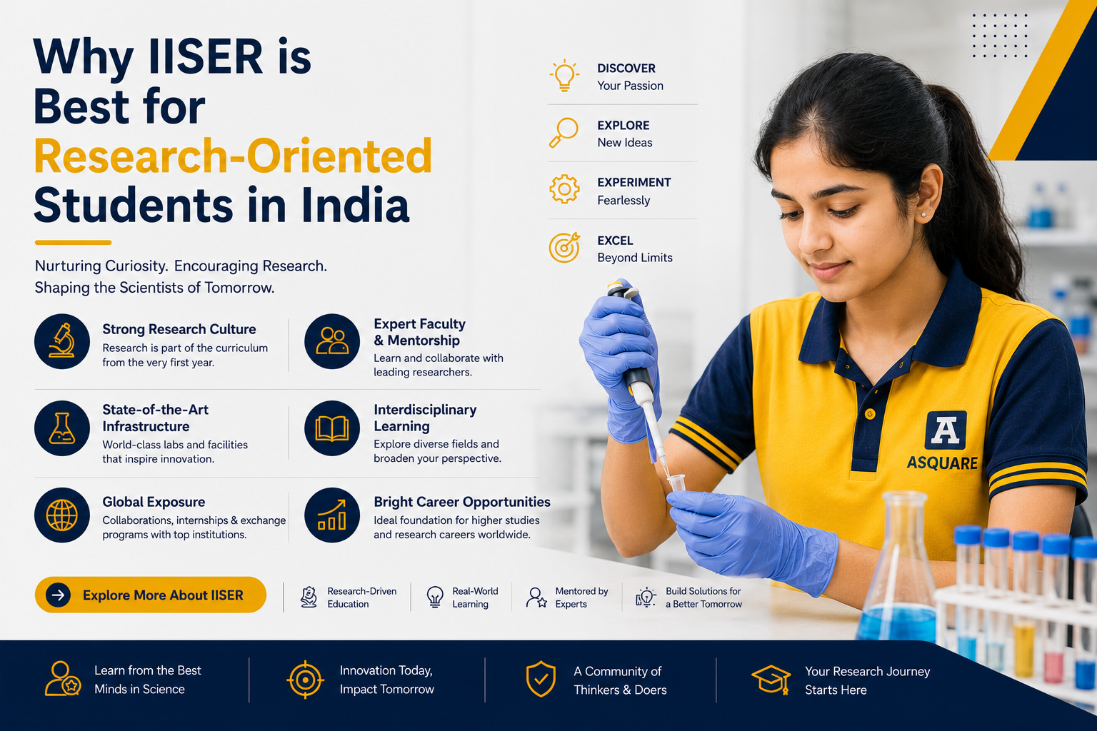 Why IISER is Best for Research-Oriented Students in India | ASQUARE Academy