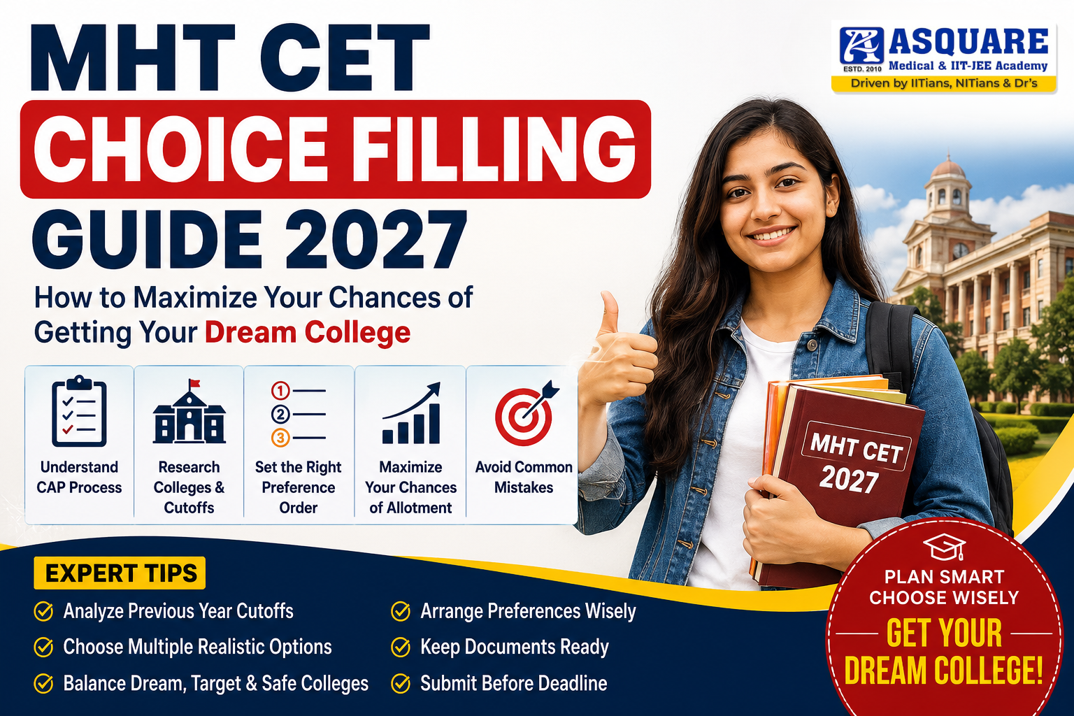 MHT CET Choice Filling Guide 2027